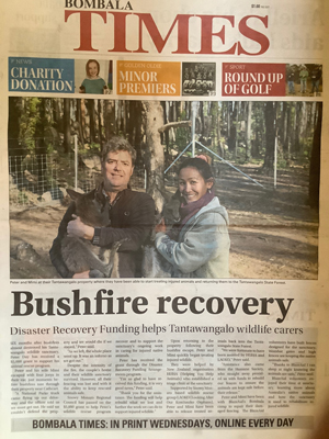 Bushfire rescue Bombala Australia